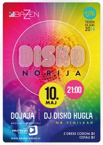 Disko norija-plakat